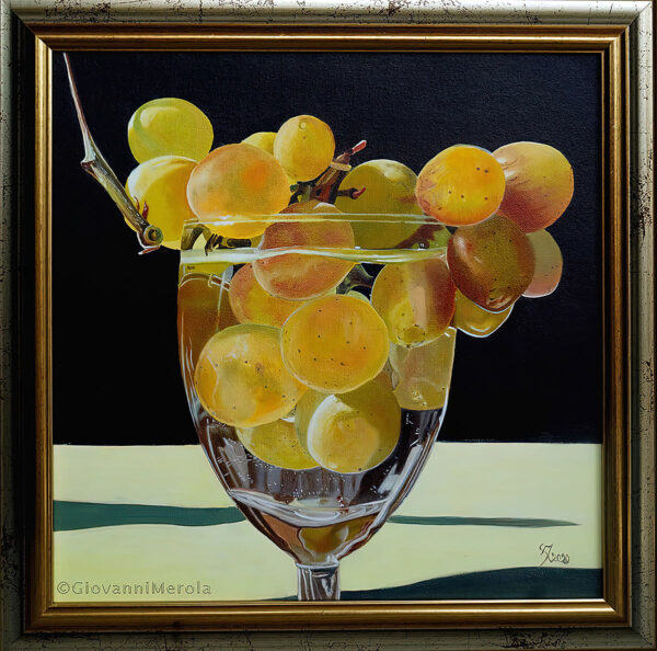 Giovanni-Merola–Realism-and–Pop-Art–Glas-whit-grapes-Oil-on-canvas-40×40-2019-1200