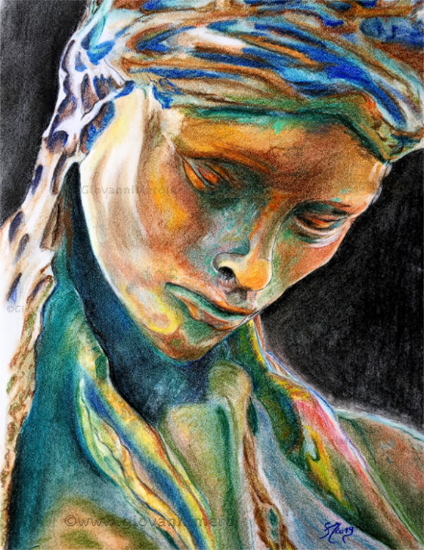 01-Bronze-colored caryons-30×40-2019